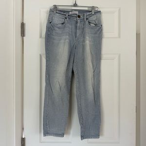 Les Folles de Joie Striped Stretch Denim